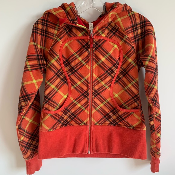 Lululemon plaid scuba hoodie